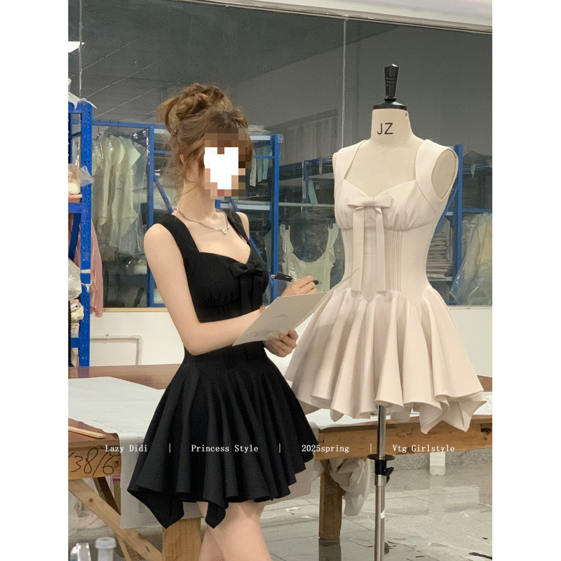 在庫あり Lazy Didi Rose Life 4m スカート プリンセススカート リボン付き ノースリーブ ウエスト シャツ|undefined