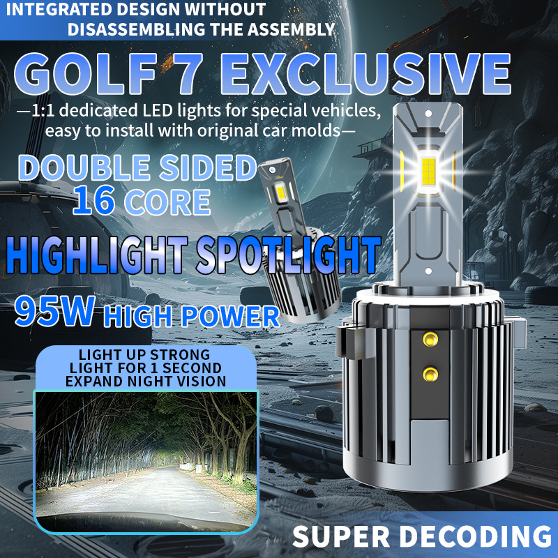 Suitable Golf 7 Car LED Headlight Bulbs, Specifically H7 Replacement German Cars' Halogen Lamps, A New Hot-selling_voghion.com