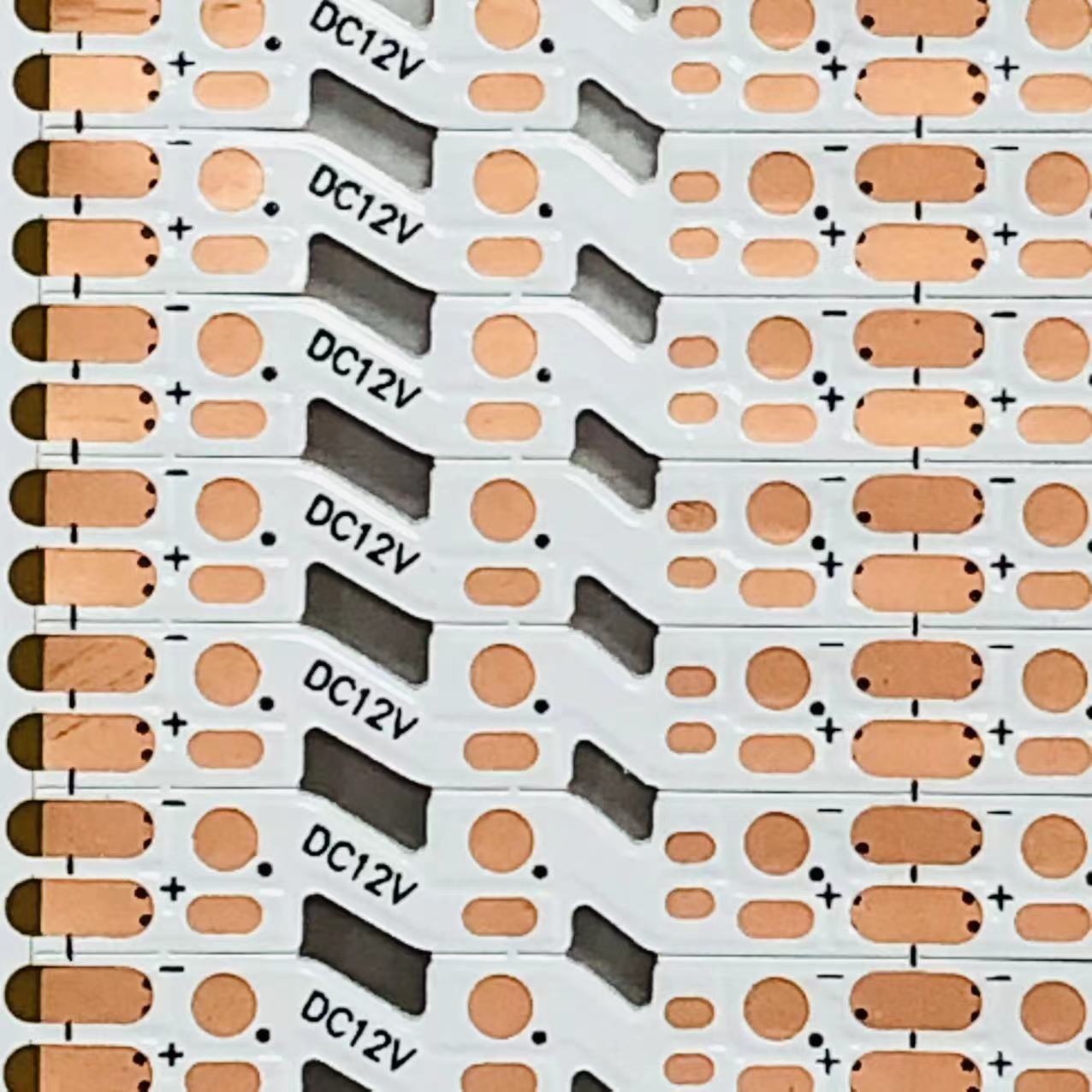 FPC柔性线路板2835 S型 12V 120D/M 3D1R 500*5MM正白膜背黄53111