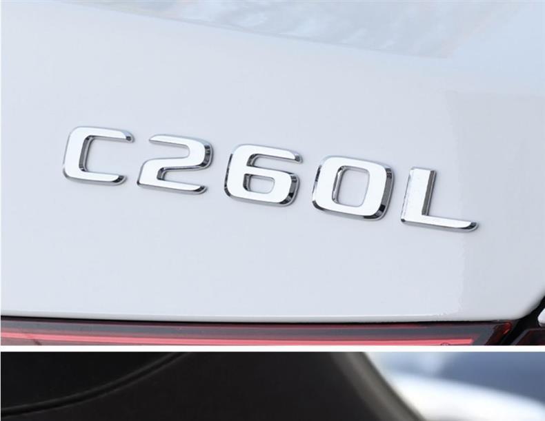 Mercedes-Benz 4MATIC AMG E300L GLC300L C200L tail emblem, lettering, and car stickers