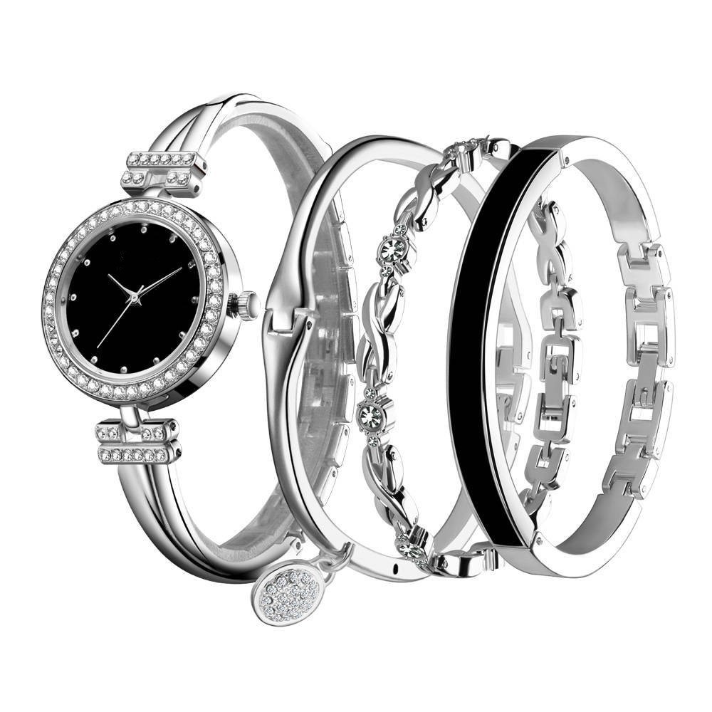 Casual Modern Style Solid Color Jewelry Buckle Quartz Women's Watches display picture 1