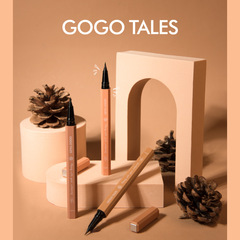 GOGOTALES戈戈舞極細心動眼線液筆不易暈染持久防水速干棕色GT211