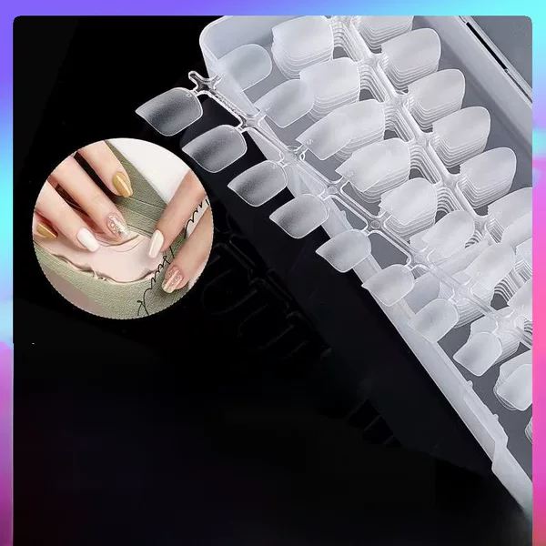 Nail Art Full and Half Cover Nail Tips, Ultra-Thin, No Filing Required, Nail Stickers for Nail Salons, Wholesale