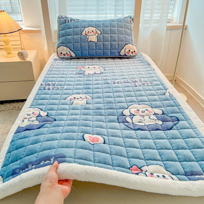 따뜻한 벨벳 엣지 매트리스 타임 강아지