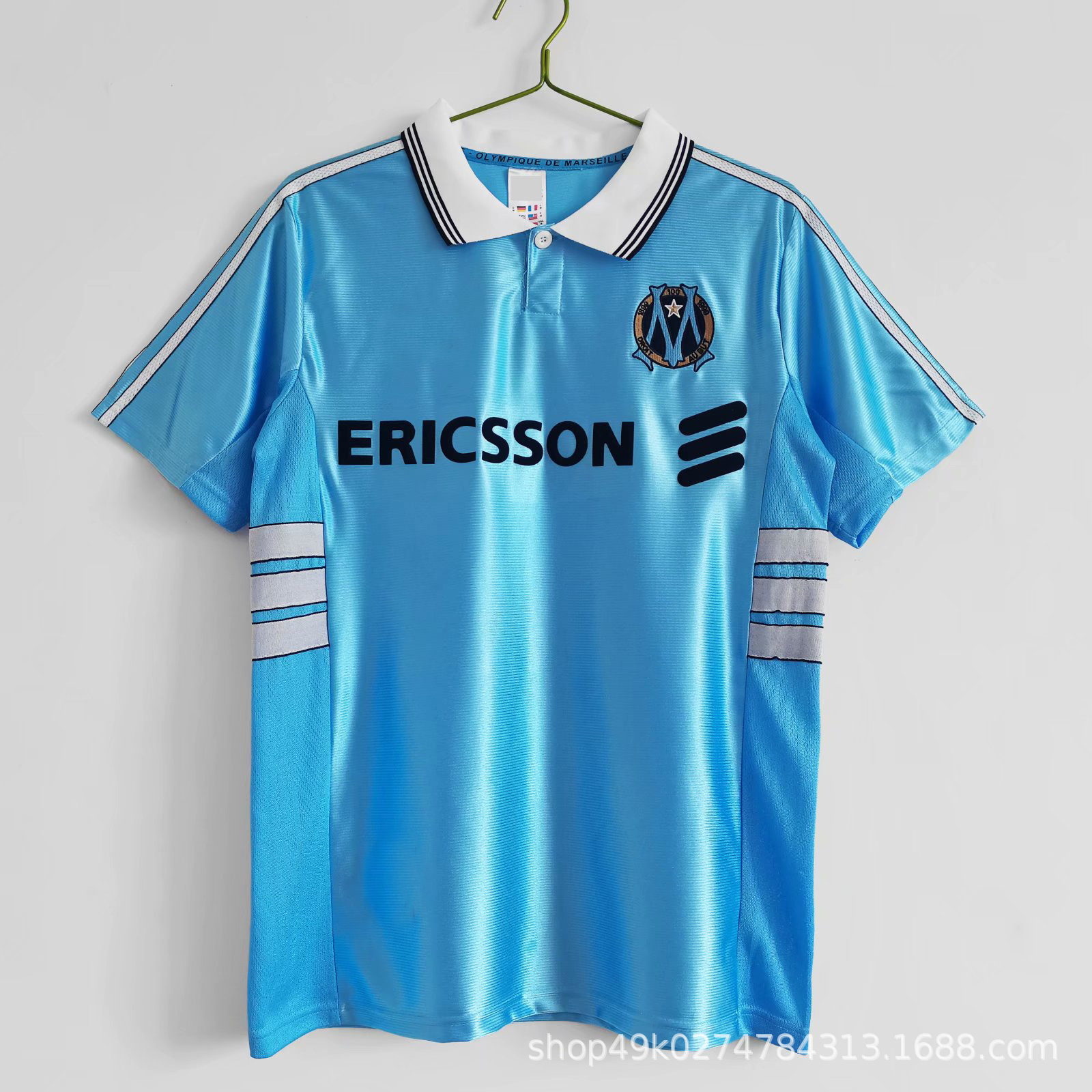 Marseille 98-99 Jersey Home Away Retro Classic Football Team Uniform Marseille jersey Football