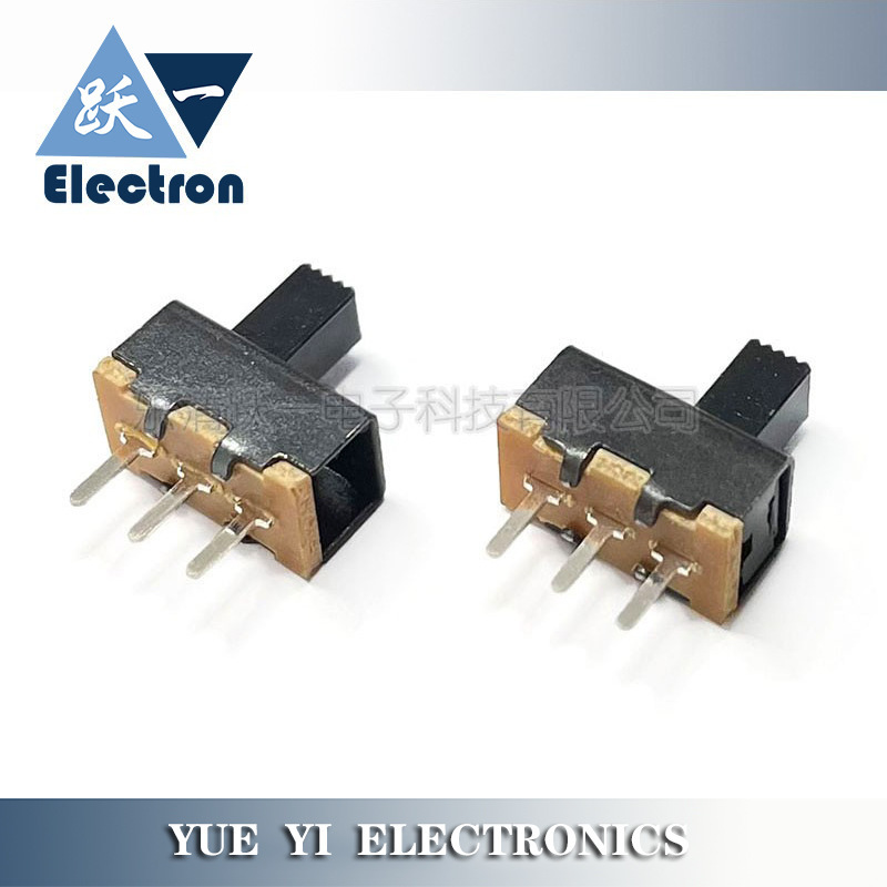 SS12F17G3-G5 toggle switch (1P2T)2 Gear 3-pin pin black shell without fixed foot 11.1*5.5*5h