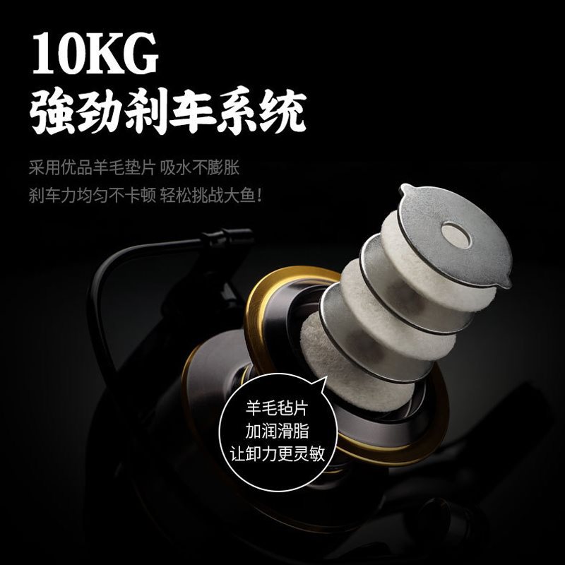 All-metal fishing reel spinning wheel fishing line fishing line…