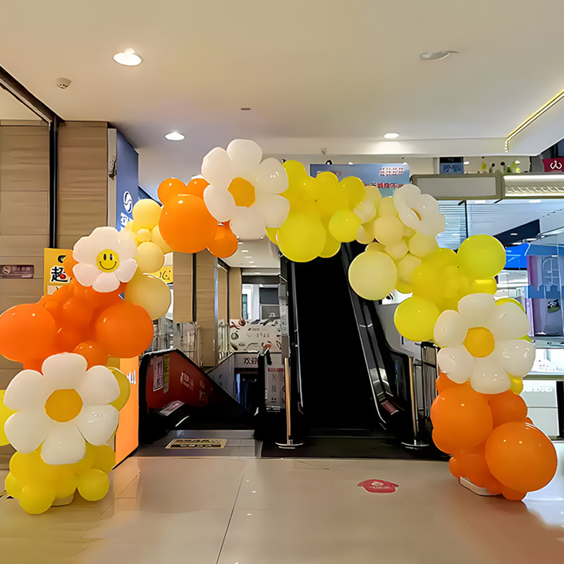 Celebridad en línea nuevo arco de globo set de decoración de atmósfera de apertura escena de diseño de aniversario de cumpleaños