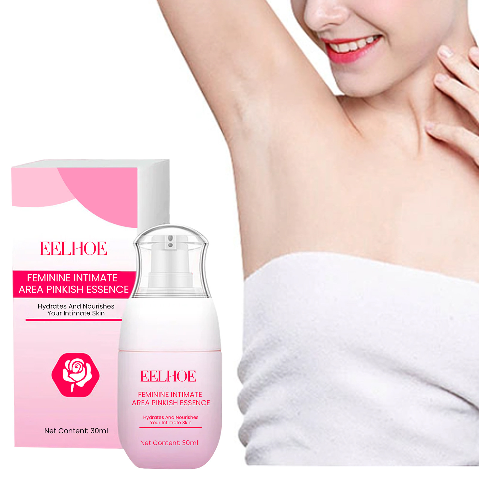 EELHOE Γυναικείο Δέρμα Beautifying esse για λεύκανση, λεύκανση και αποχρωματισμό των αρθρώσεων της μασχάλης, μελάγχρωση του δέρματος_voghion.com