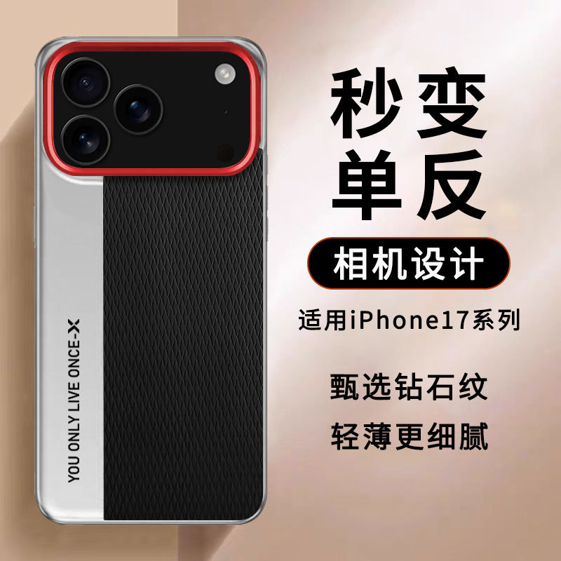Instantly Transform into a Slr Series Suitable for Apple 17 Electroplated Mobile Phone Case Pro Lens Protection Max Soft Edge Air Case