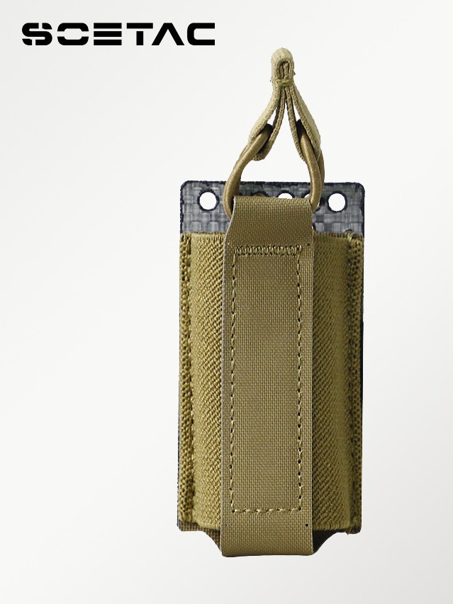 SOETAC-Genuino Tegris 9MM bolsas de cartucho de bala unilateral MOLLE camuflado paquete de accesorios de herramientas