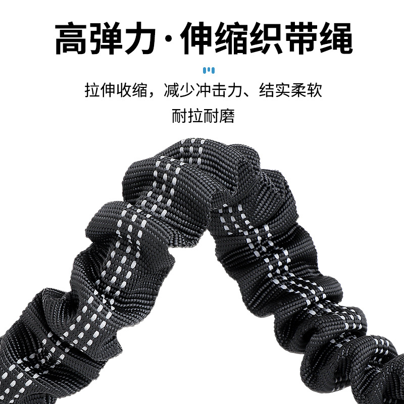 Nuevo retráctil de absorción de choque para mascotas cuerda de tracción coche reflexivo perro de seguridad caminando cuerda perro correa de tracción en stock al por mayor