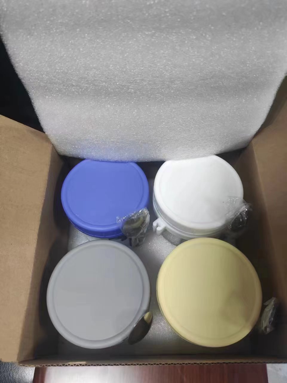 Taza de avena portátil durante la noche al por mayor taza de agua con cuchara con cubierta taza de desayuno taza de ensalada de vidrio taza de yogur