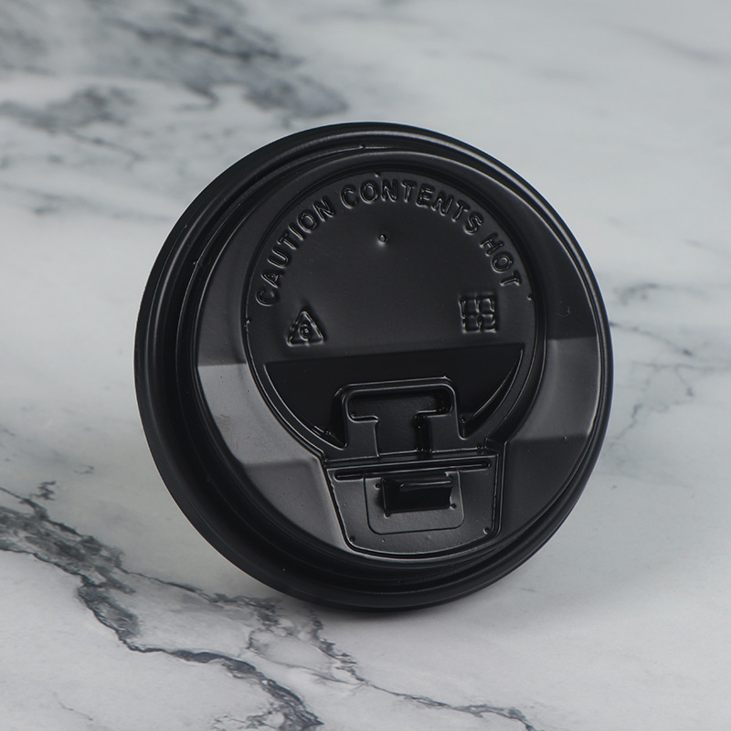 Tapa de plástico PS de calibre 80/90 para taza de café, taza de leche de soja, taza de té con leche, tapa con interruptor, tapa de rosca a prueba de fugas, tapa de botella.