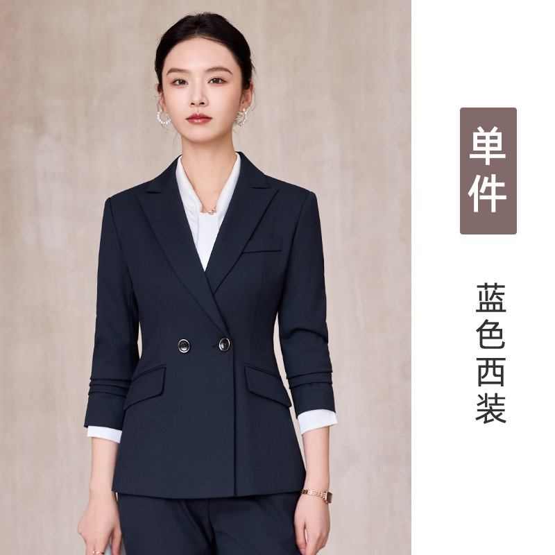 黑色西装套装女公务面试正装通勤气质白领经理工作服酒店前台西服|undefined