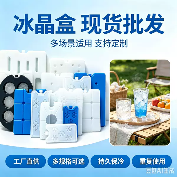 Ice crystal box, blue ice air conditioning fan, cooler, ice box, refrigeration box, ice bricks, ice panels, reusable cooling ice packs