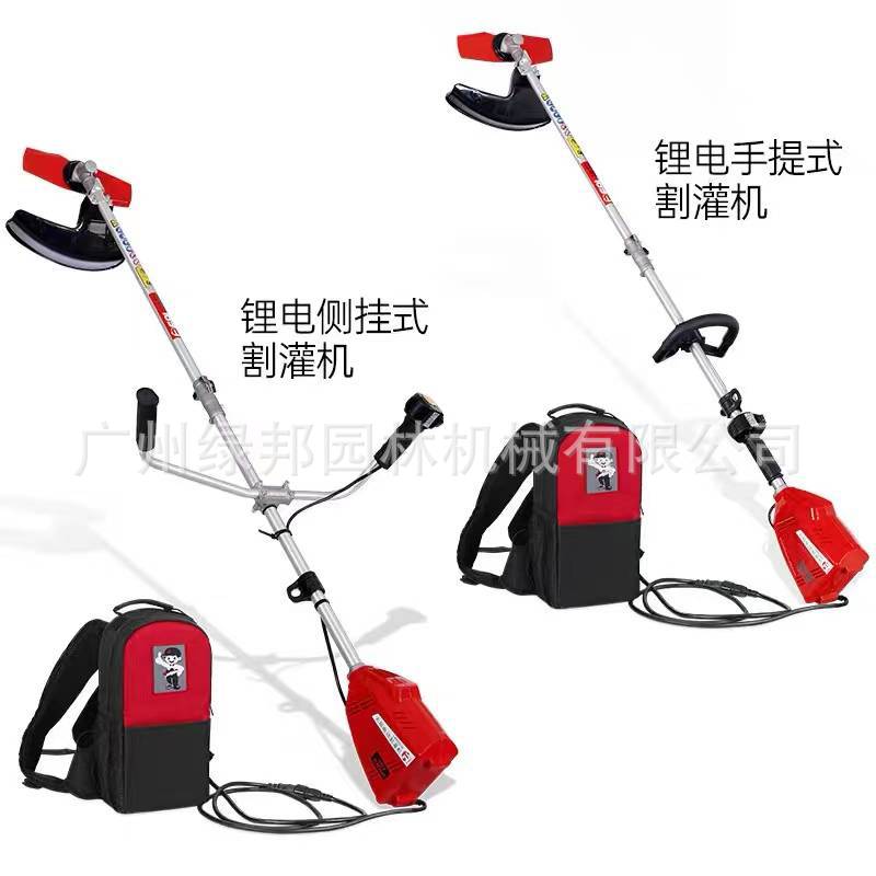 锐尔48V锂电割草机 园林电动绿化割草机 背包电池剪草机修剪机