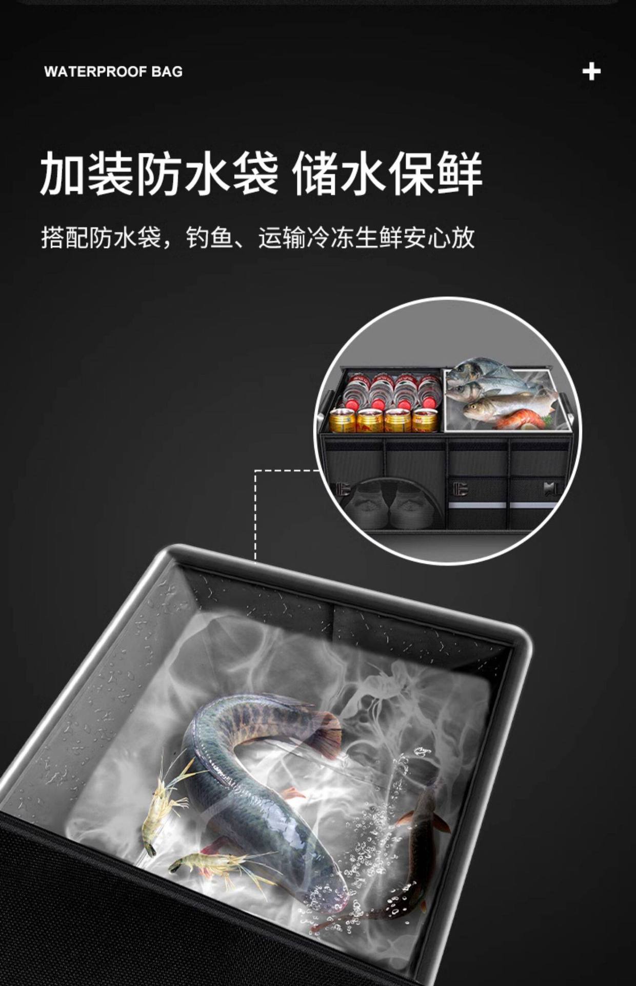 Car Storage Box, Trunk Organizer, Multifunctional Foldable Storage Box, Car-Mounted Oxford Cloth Organizer, Magic Storage Solution