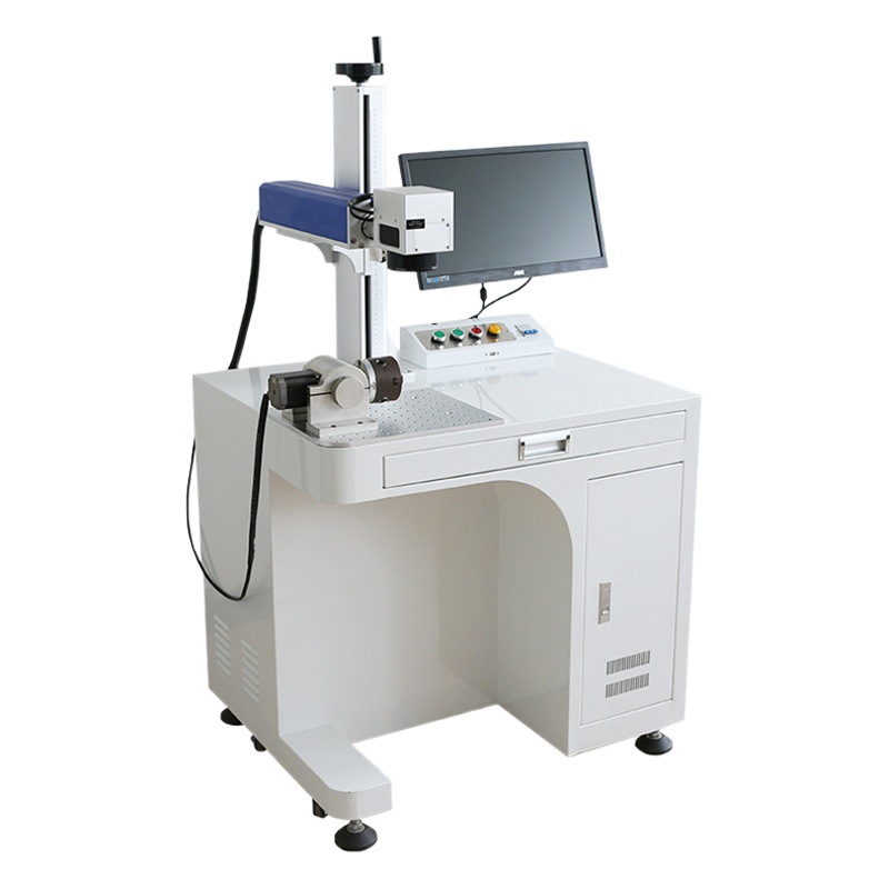 Máquina de Marcado Láser de Fibra, Máquina de Codificación de Fecha en Metal, Fuente Láser JPT, Máquina de Grabado en Plástico y Papel de Alta Eficiencia