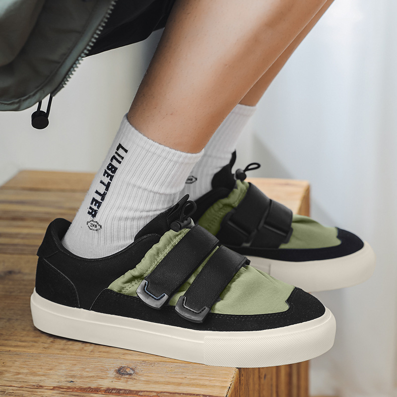 Canvas Men's Shoes Autum Breathable Ice Silk Lazy Slip-On Men's Cloth Shoes Casual Versatile Work Trendy Shoes 7932