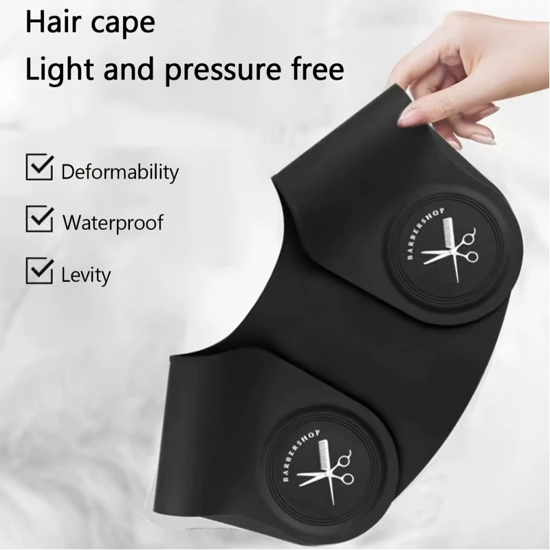 Силиконовый фартук для парикмахеров, профессиональная накладка на плечи для стрижки в салоне, шейный платок для сбора волос, силиконовая подушечка для сбора волос, инструмент для парикмахеров.