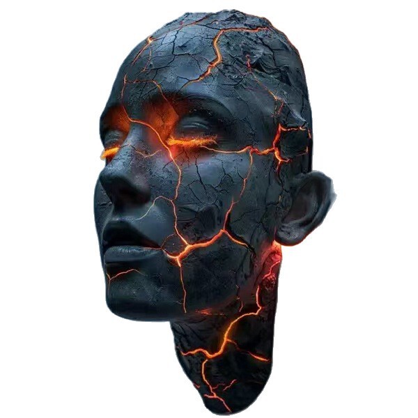 新品Cracked Soul Wall Light破碎的灵魂壁灯树脂工艺品|undefined