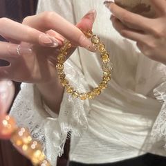 Zhaomi Little Expert シトリン イエロー ターシャン バリエーション ゴールデン ヘア クリスタル ブレスレット ブレスレット 親友 ギフト オリジナル デザイン