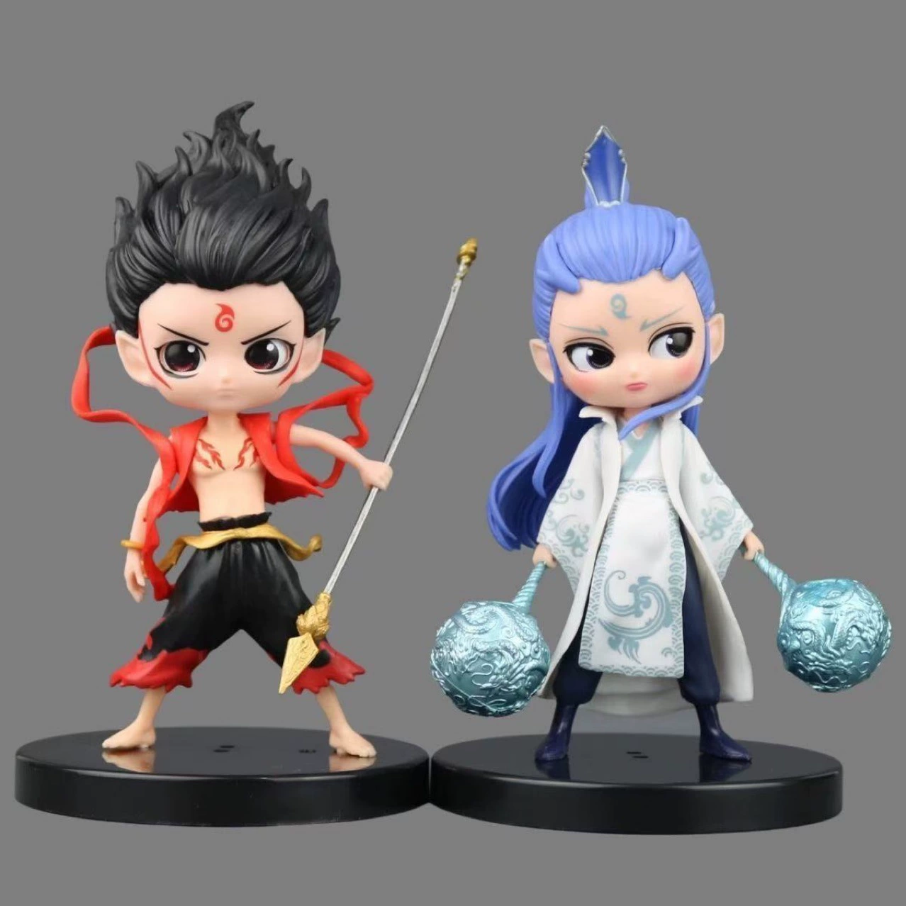 Версия Q Nezha Ao Bing, аниме-фигурка, модель, волшебный ребенок, создающий волны вокруг детских настольных украшений, игрушки, украшение для выпечки