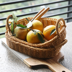Japanese-style wicker fruit bread snack basket handmade snack basket luxury afternoon tea breakfast tray
