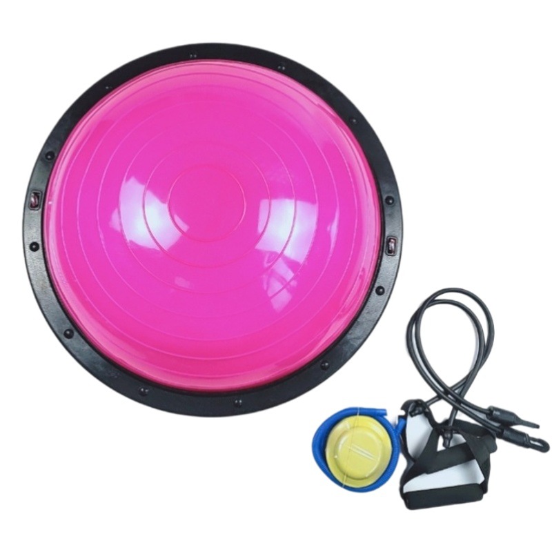 Bola de velocidad de onda de equilibrio del hemisferio de yoga engrosada, pise la bola de equilibrio a prueba de explosiones, ejercicio físico de Pilates adelgazante antideslizante para el hogar