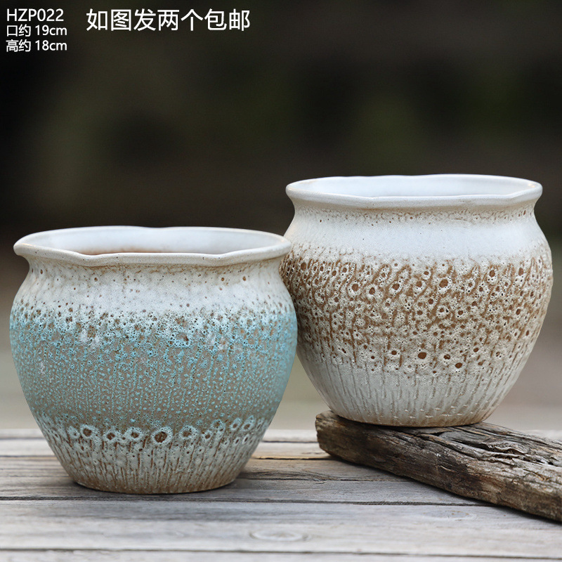 大号大口径花盆家用法师月季盆栽三角梅花盆陶瓷透气多肉花盆包邮|undefined