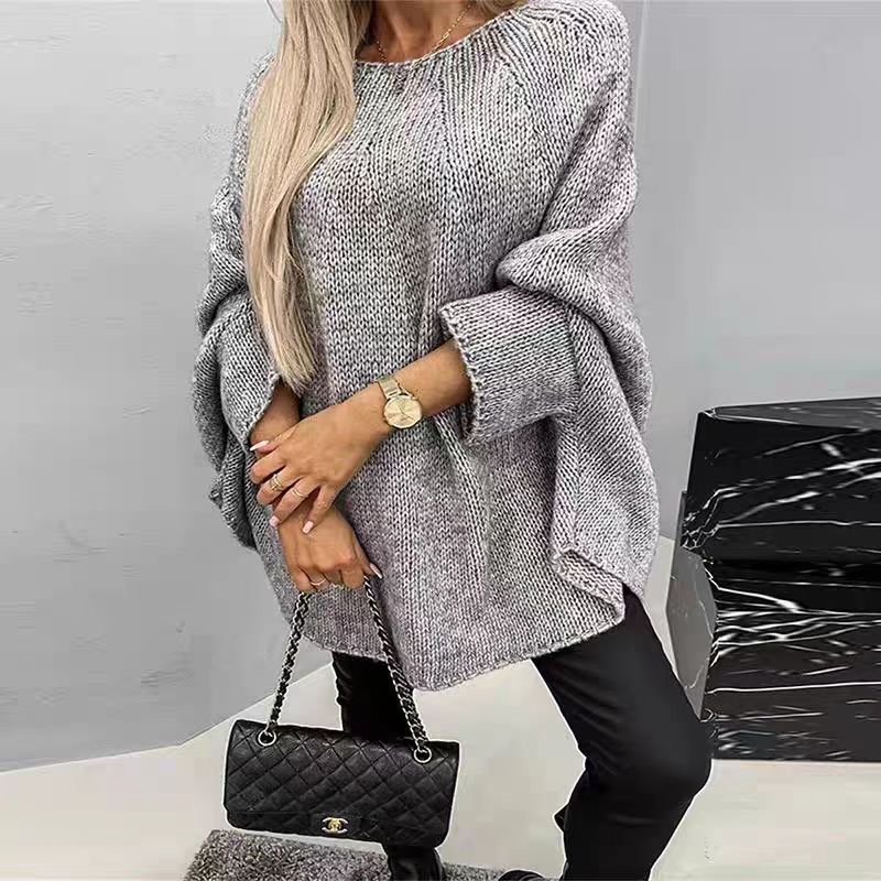 Amazon Knitted Shawl Knitwear Autumn and Winter New European and American Cross-Border Knitwear Cape Poncho Style Fashionable Knitwear