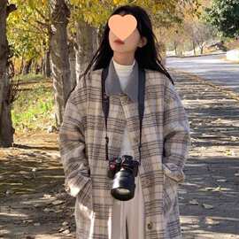 毛呢大衣女毛呢外套赫本风2025新款秋冬季森系加厚小个子韩系冬天