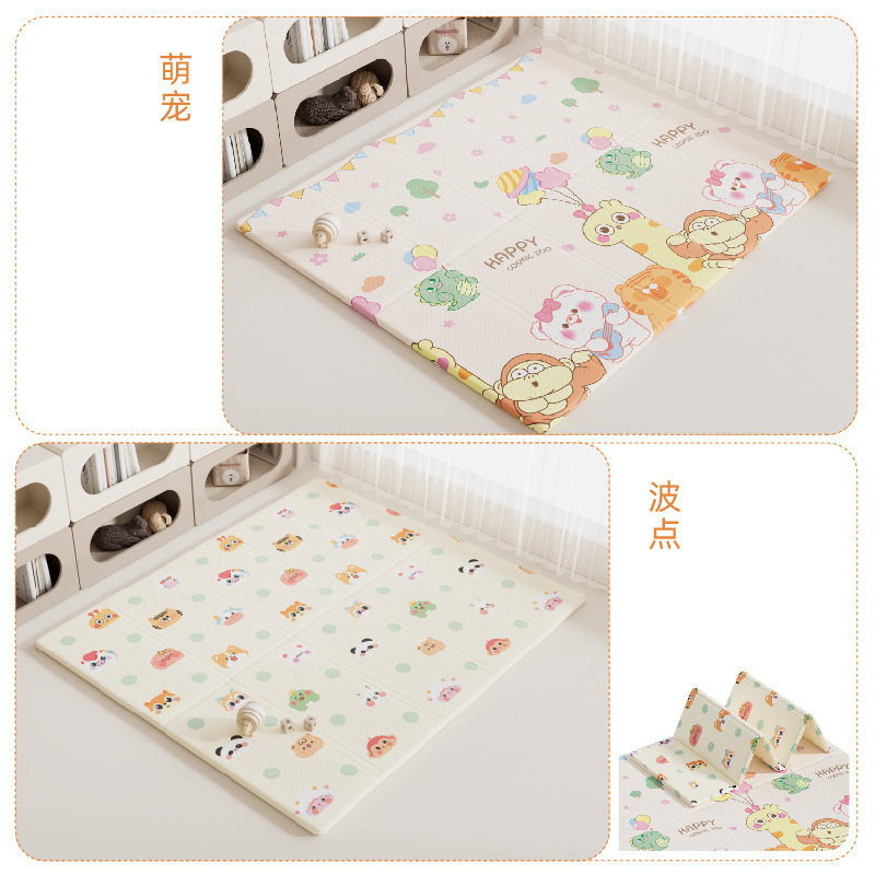 Alfombrilla para bebé Alfombrilla para gatear XPE engrosado hogar bebé sala de estar alfombrilla plegable para gatear espuma para niños insípida