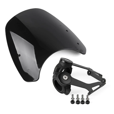Triumph/Bobber 2017 retro Motosiklet ləvazimatları və aksesuarları - black-windshieldblack-bracket