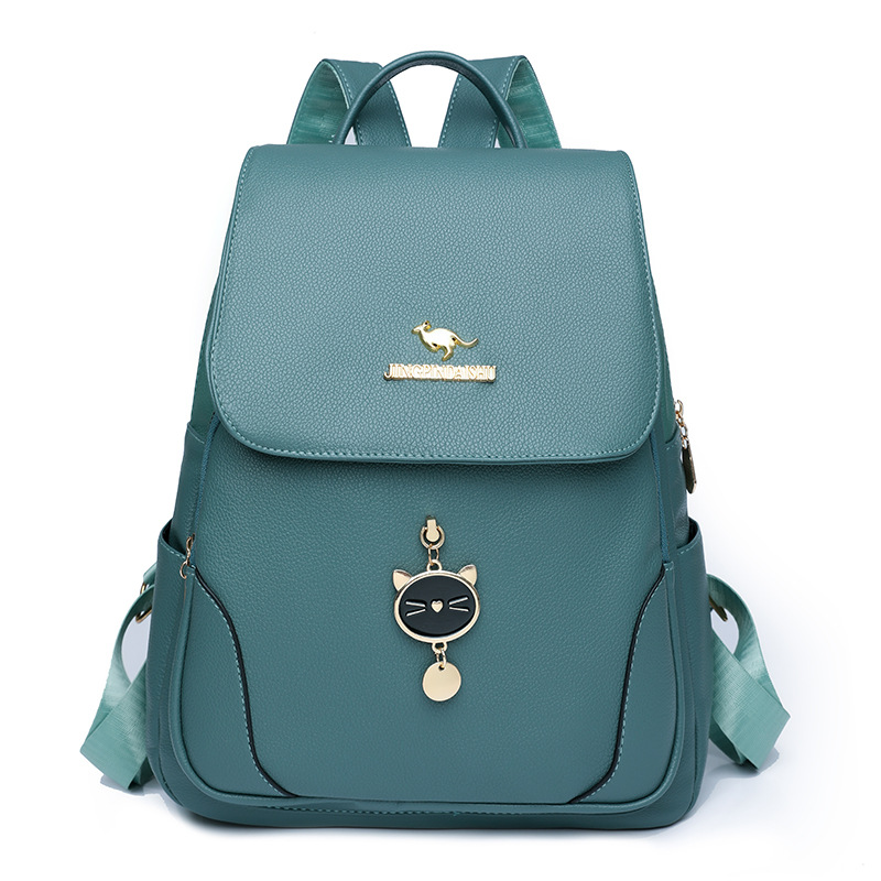 Comercio exterior al por mayor 2022 nuevo estilo coreano retro damas de cuero suave mochila de momia de gran capacidad salvaje de moda