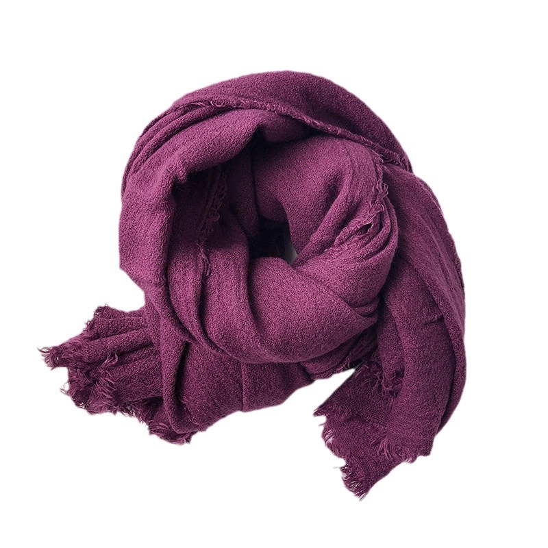 Women's Soft Imitation Cashmere Shawl Scarf Winter Thickened Warm_voghion.com