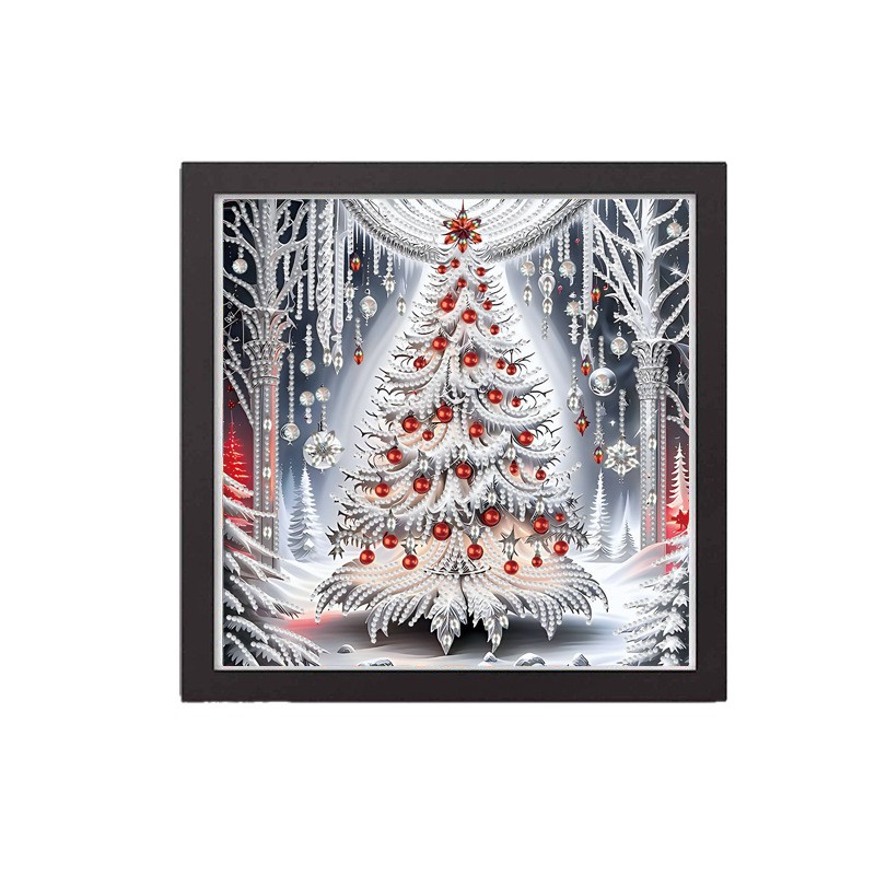 Pintura de diamantes personalizada diy pintura de forma especial pintura decorativa amazónica pintura de diamantes completa pintura de puntos de perforación de agua pintura de diamantes hecha a mano de Año Nuevo