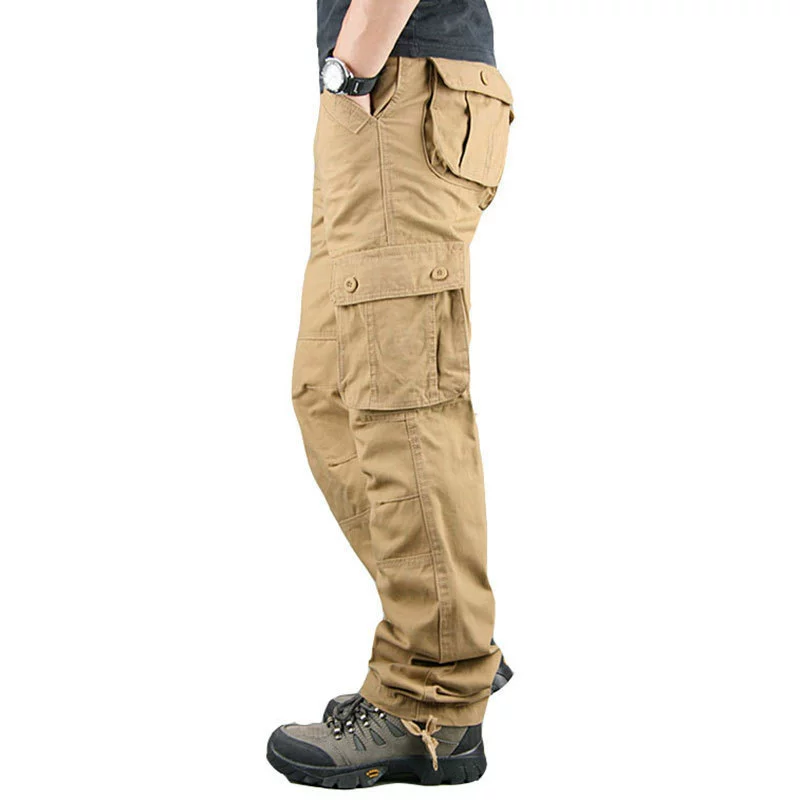 Повседневные дорожные брюки для путешествий и работы, большой размер, свободный прямой крой