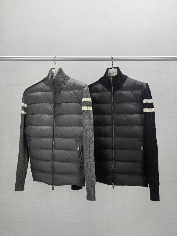 蒙口拉链拼接袖轻便开衬羽绒服Padded Corduroy down vest Padded|undefined