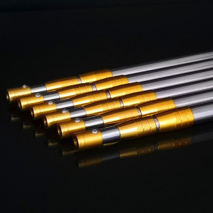 Net copying rod stainless steel multi-section net copying harpoon rod thickened fishing 2.1m 3m 5m copying net rod fishing gear accessories