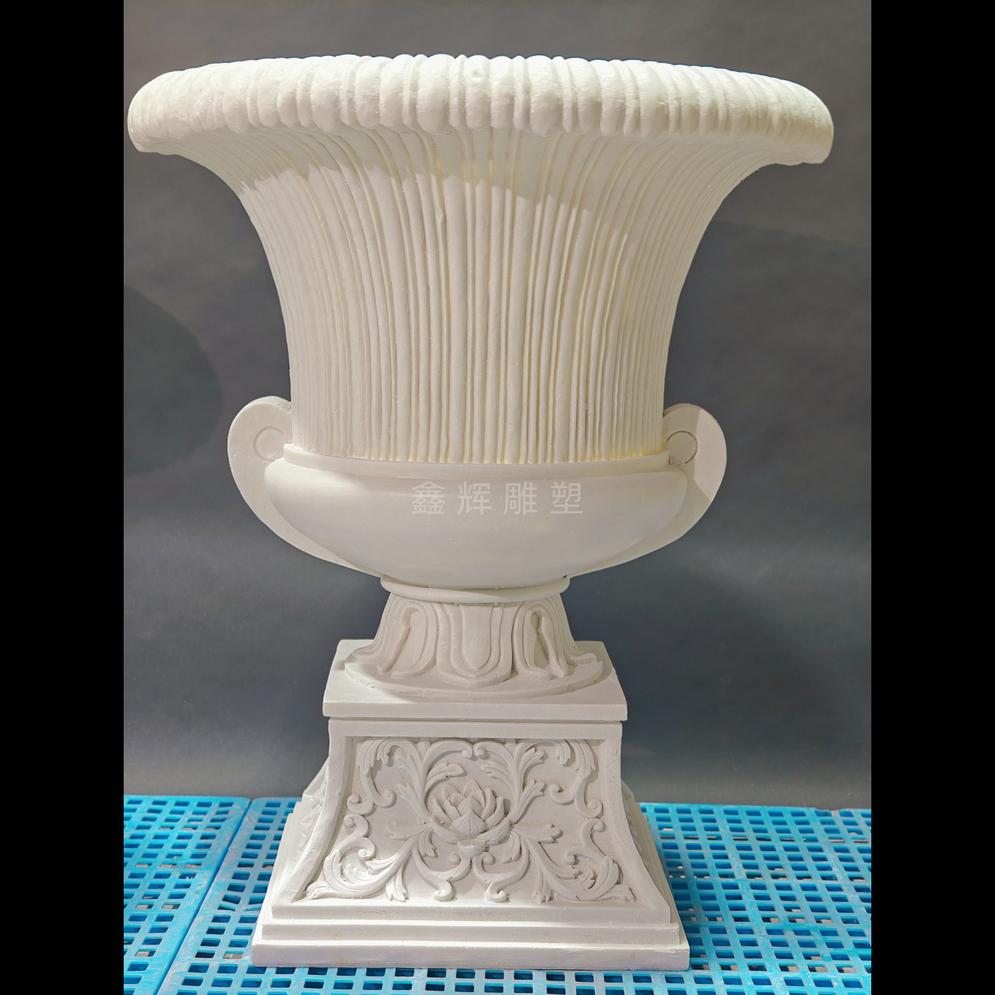 公园广场庭院景观大型古典艺术风格人造砂岩花箱中型砂岩雕塑花钵