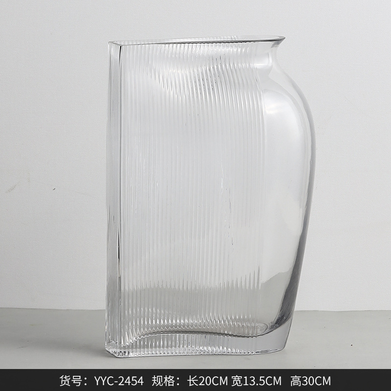 Best West Simple Spherical Transparent Hydroponic Glass Vase Decoration Home Living Room Entrance Decoration