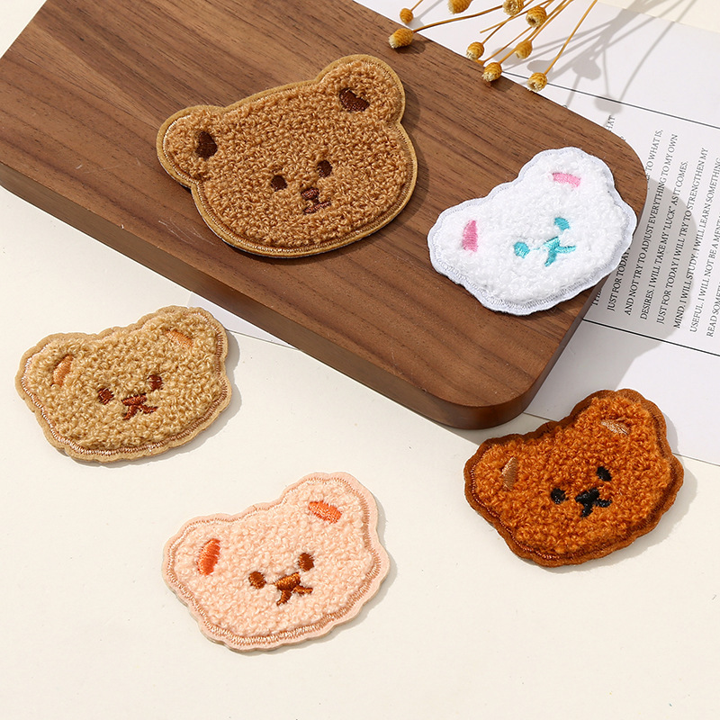 クリエイティブクマの衣類装飾かわいい布ステッカー DIY ジュエリー材料漫画子供服刺繍アクセサリー工場卸売|undefined