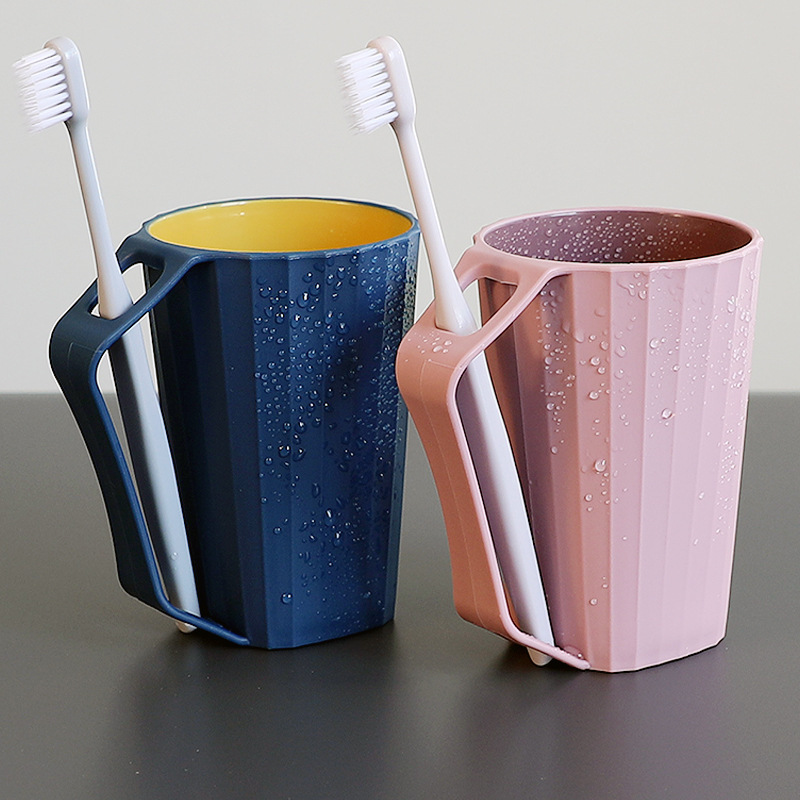 Portable Toothbrush Cup With Handle For Home And Dormitory_voghion.com