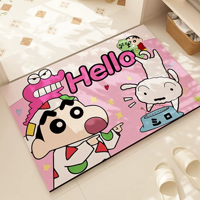 Avtomobil döşəmə paspasları — Bathroom Entrance, Water-Absorbent, Quick-Drying, Non-Slip - hello-greeting-xiaoxin-4060cm-diatom-mud