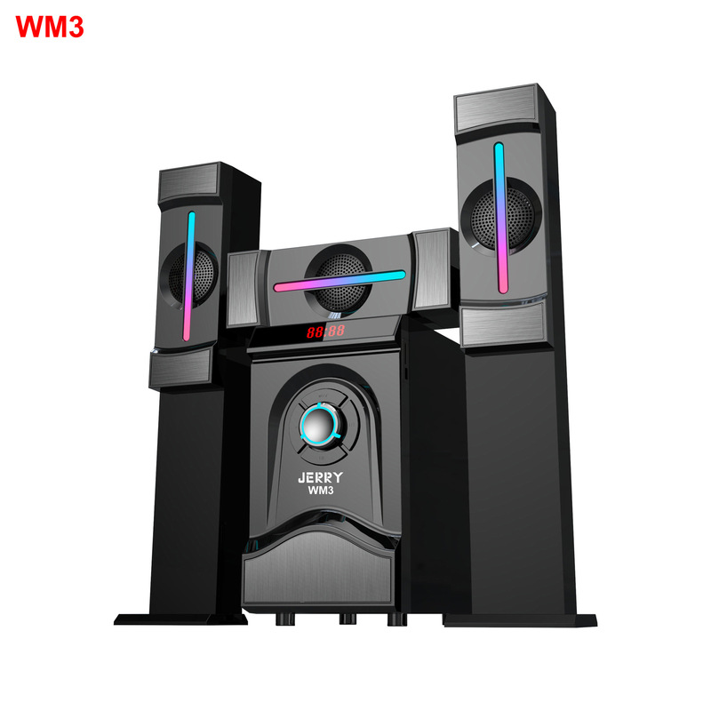 New Trend Jr-Wm3 Powerful Reverb Home Theater System 5.1 Subwoofer Bluetooth Fm