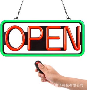 LED OPEN SIGN remote control hanging shop signs neon lights luminous logo LED advertising lights