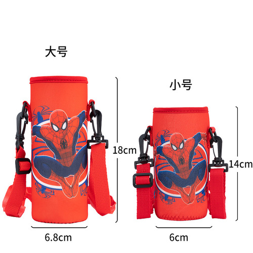 迪士尼儿童保温杯套水杯套保护套袋子背带提绳保温杯杯子套子通用