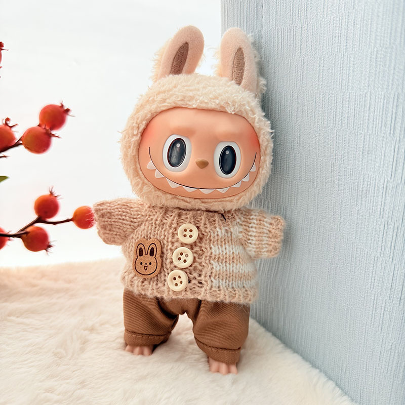 仅衣服] 一二代钥匙扣La布布衣服挂件拉布布坐坐派对熊标围巾帽子|undefined